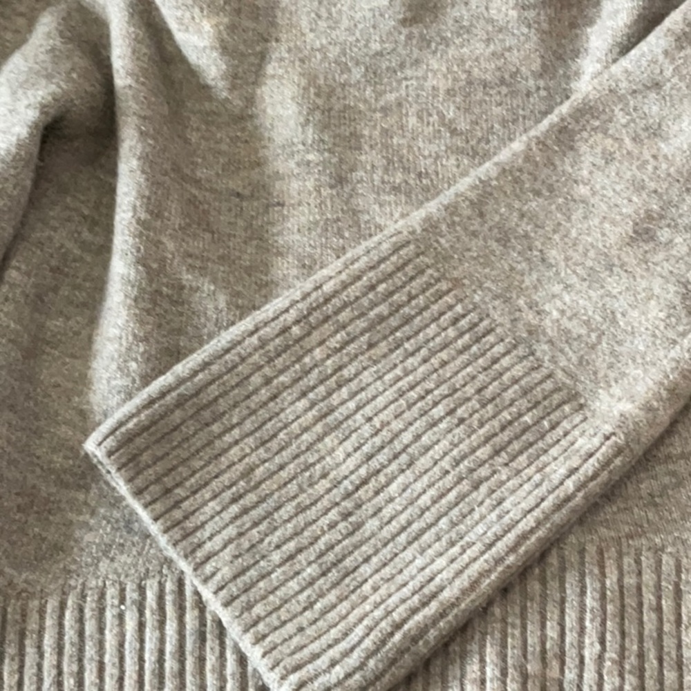 Velvet Heart Turtleneck Sweater - Tan & Gray Blend - Picture 4 of 7